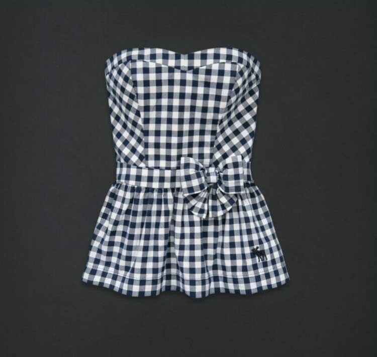 Abercrombie and Fitch Femmes Robe tube Grille en NoirBlanc