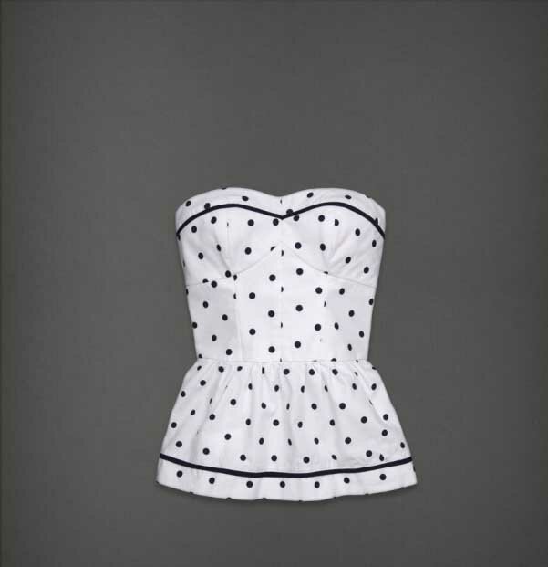 Abercrombie and Fitch Femmes Robe tube Spot en NoirBlanc
