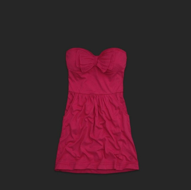 Bowknot Abercrombie and Fitch Femmes Robe tube en Rose