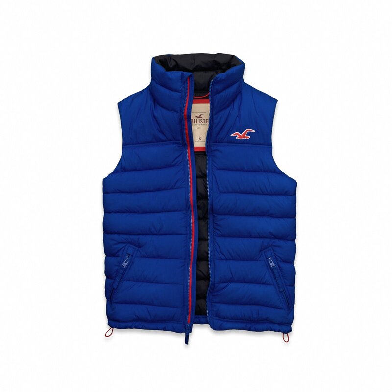 Hollister Homme 5392 Doudoune sans manches azur