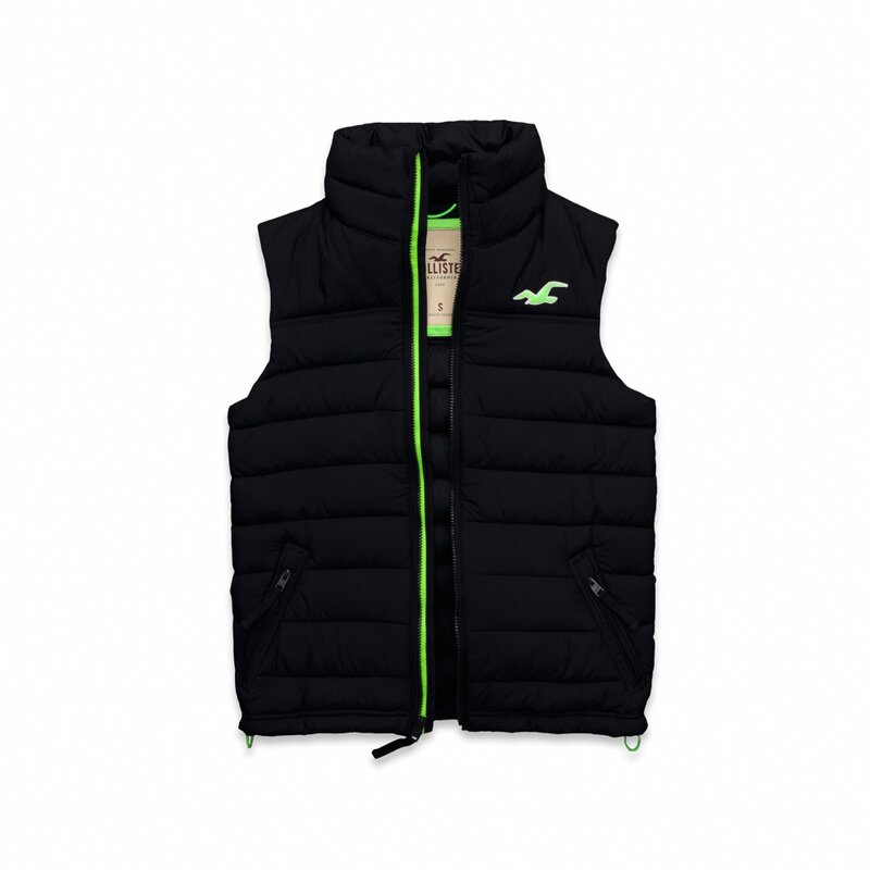 Hollister Homme 5394 Doudoune sans manches noir