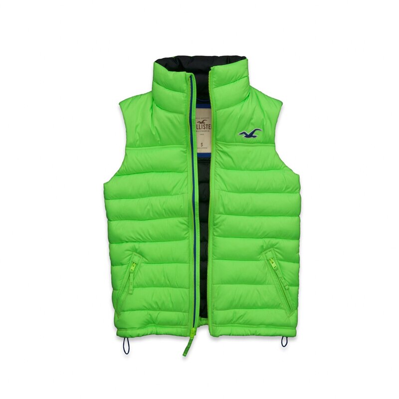 Hollister Homme 5390 Doudoune sans manches vert