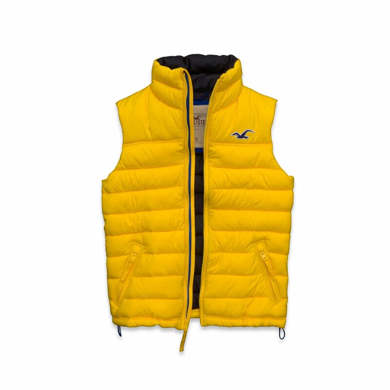 Hollister Homme 5398 Doudoune sans manches jaune