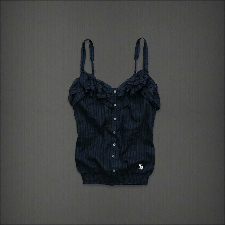 Mignon A&F Femmes Laceness Robe en Noir