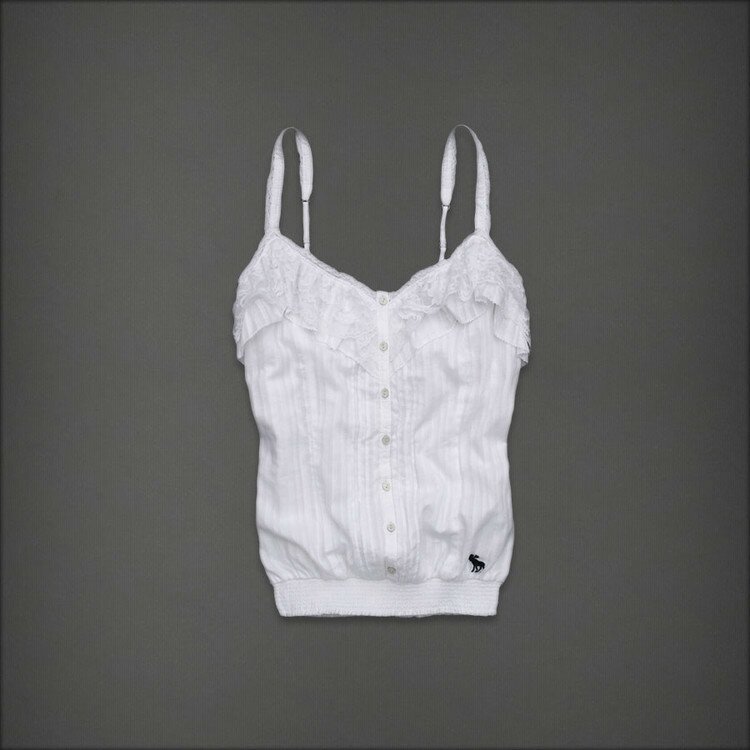 Mignon A&F Femmes Laceness Robe en Blanc
