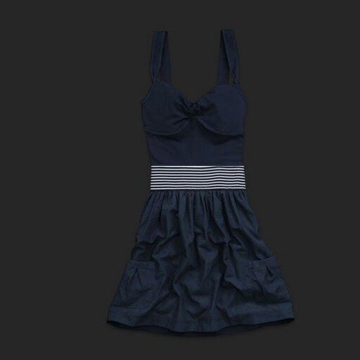 Fashional A&F Femmes Robe en Reale Bleu
