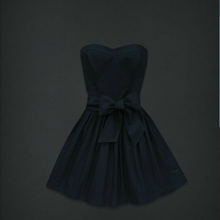Fashional Abercrombie and Fitch Femmes Robe tube en Noir