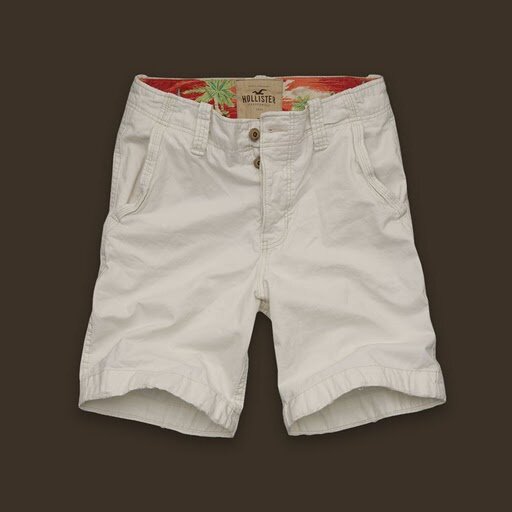 Hollister Homme 6127 Loisir Court blanc