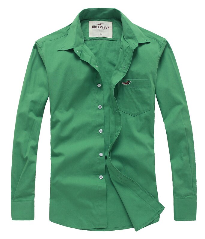 Hollister Homme 6161 Chemise Army Green