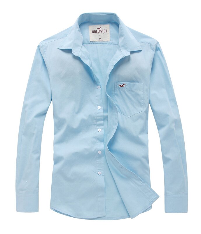 Hollister Homme 6156 Chemise bleu