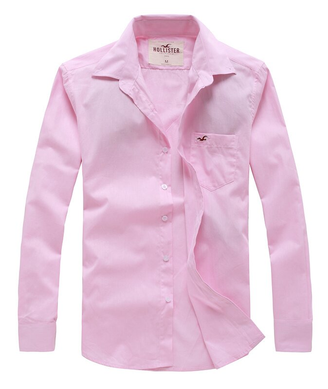 Hollister Homme 6158 Chemise rose
