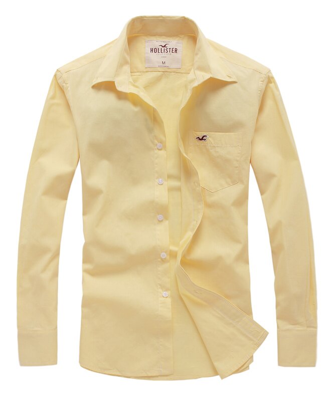 Hollister Homme 6163 Chemise jaune