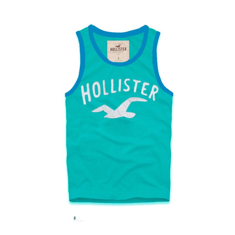 Hollister Homme 6151 Débardeur Cyan