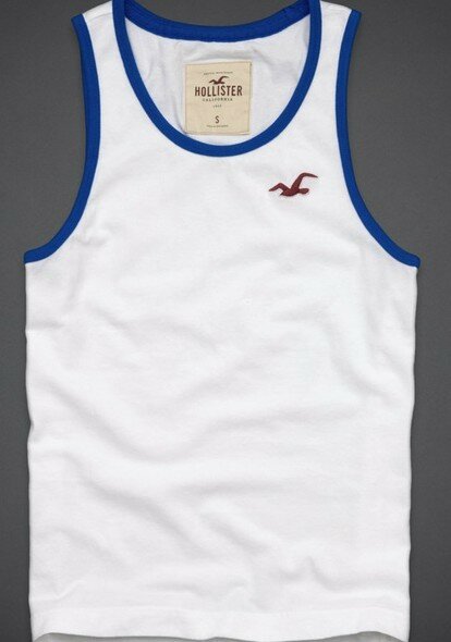 Hollister Homme 6145 Débardeur blanc