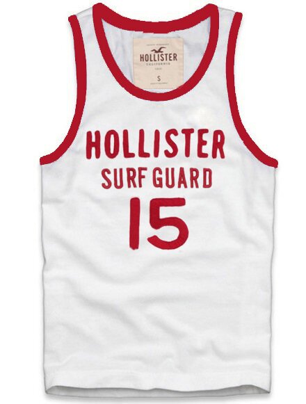 Hollister Homme 6148 Débardeur blanc