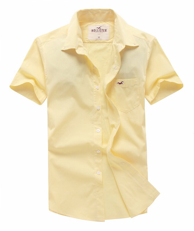 Hollister Homme 6173 Chemise jaune