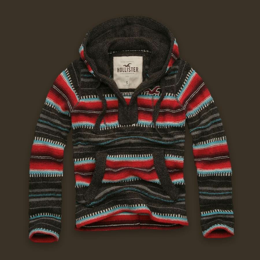 Hollister Homme 6034 Pulls Boutiques à Londres rouge