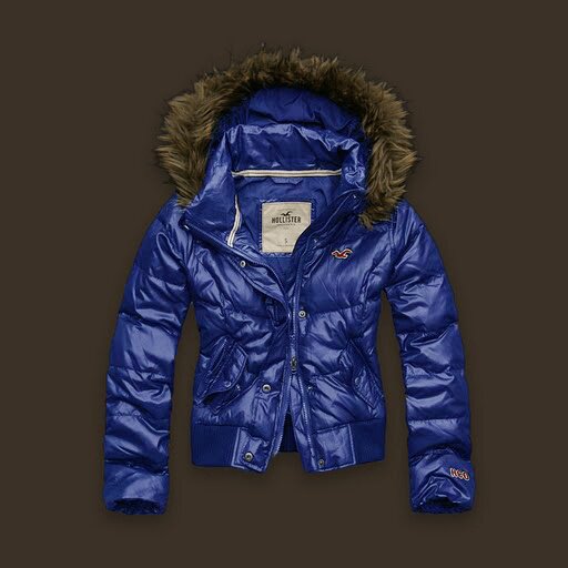 Hollister Femme 6511 Doudoune azur