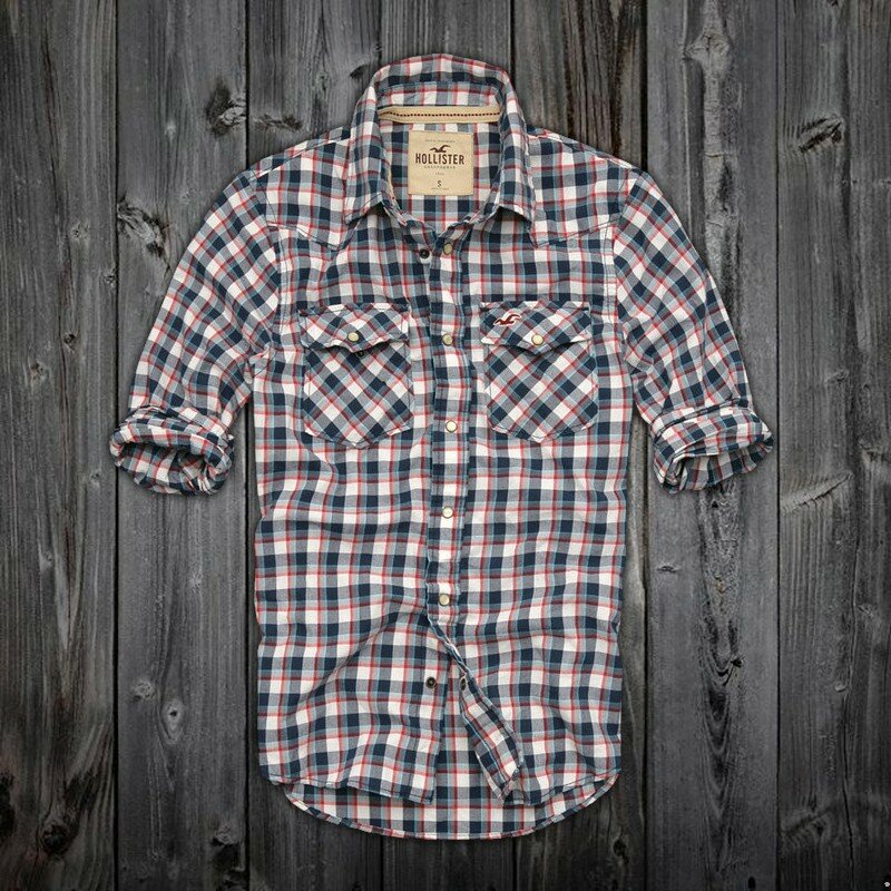 Hollister Homme 5409 Chemise à carreaux En gros de vêtements