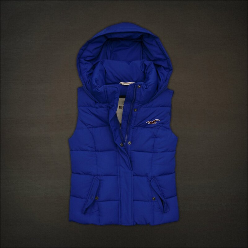 Hollister Femme 6326 Doudoune sans manches azur