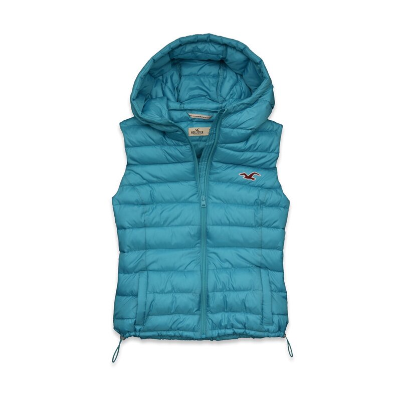 Hollister Femme 6333 Doudoune sans manches bleu