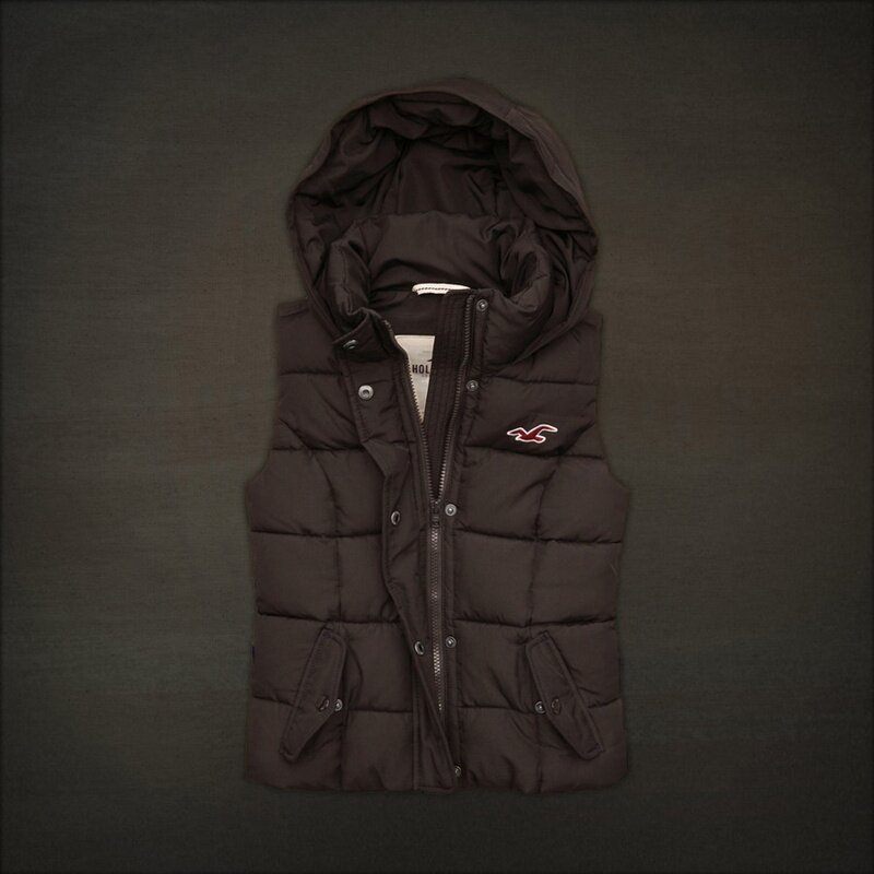 Hollister Femme 6330 Doudoune sans manches café