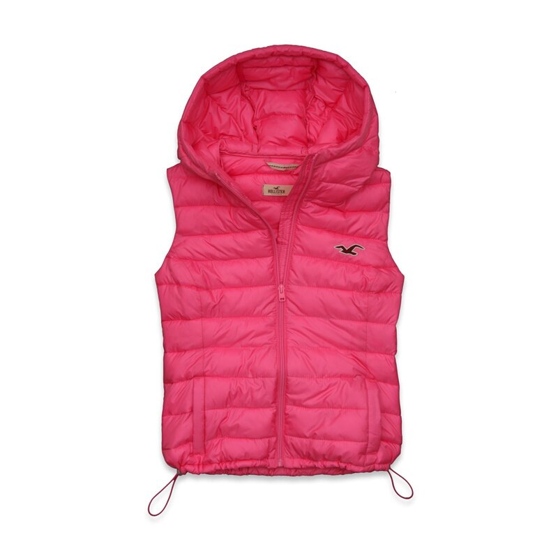 Hollister Femme 6331 Doudoune sans manches rose profondément