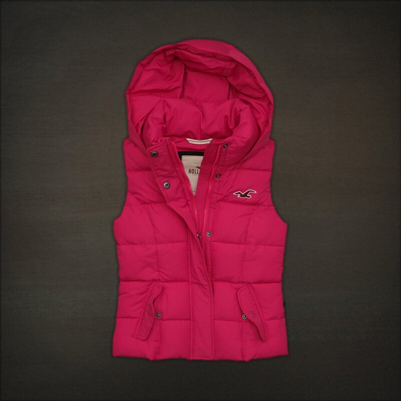 Hollister Femme 6332 Doudoune sans manches rose