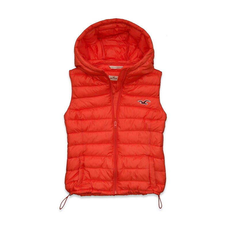 Hollister Femme 6323 Doudoune sans manches mandarine