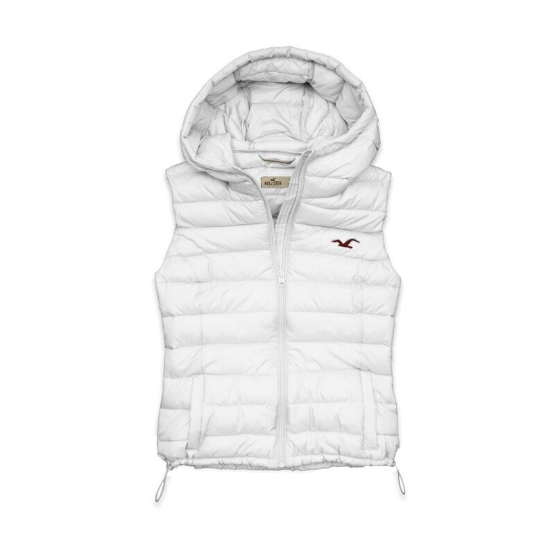 Hollister Femme 6335 Doudoune sans manches blanc