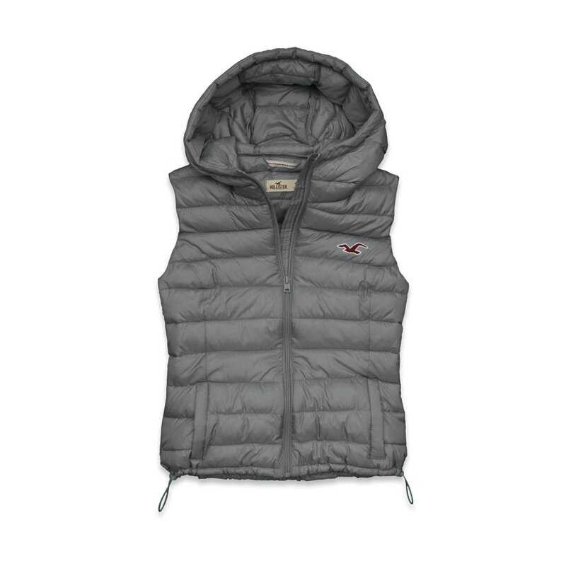 Hollister Femme 6336 Doudoune sans manches gris