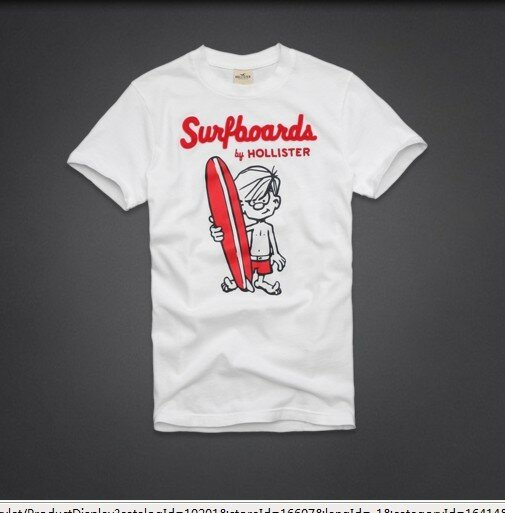 Hollister Homme 5989 T-Shirts boutique