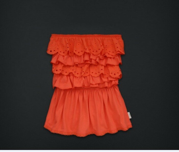 Sexy Abercrombie and Fitch Femmes Robe tube en Orange