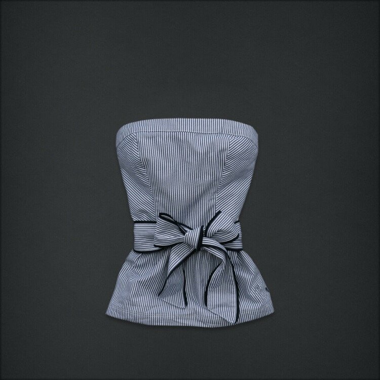 Simple A&F Femmes Bowknot Robe tube en Gris