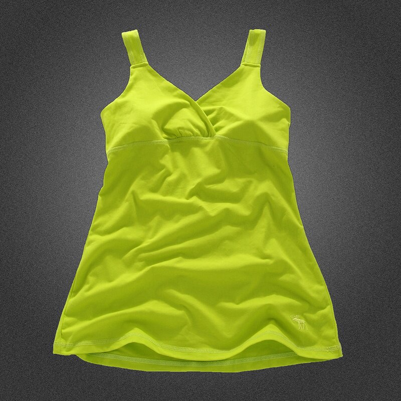 Simple A&F Femmes Coton Robe en vert