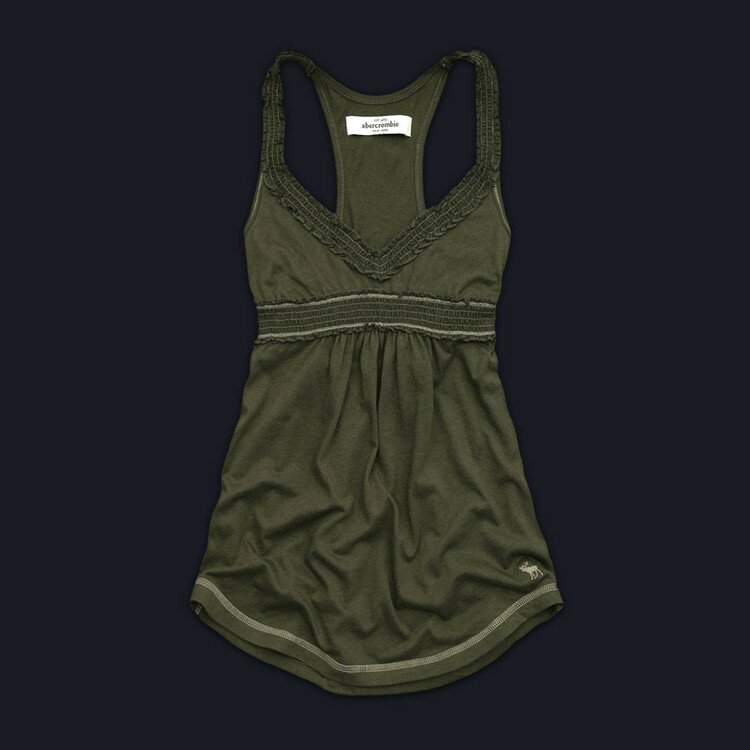 Simple A&F Femmes Robe en Armée vert