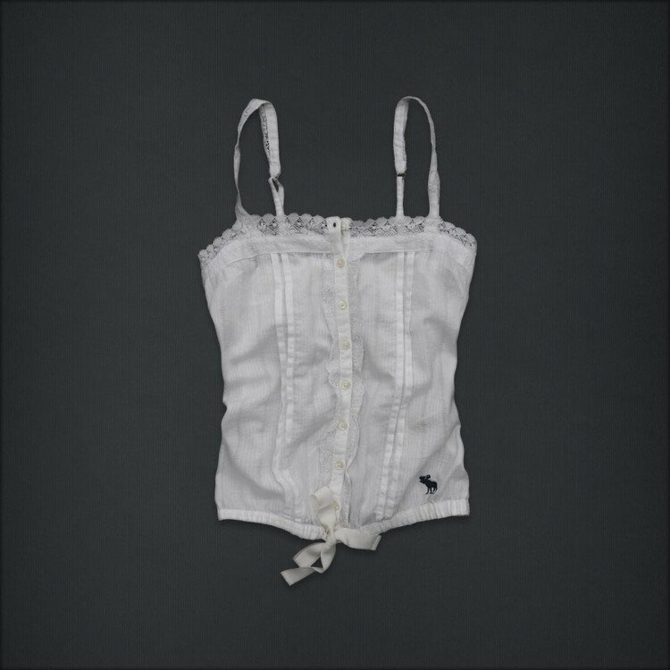 Simple A&F Femmes Court Robe en Blanc