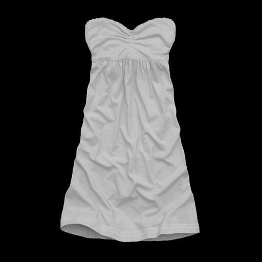 Simple Abercrombie and Fitch Femmes Robe tube en Blanc