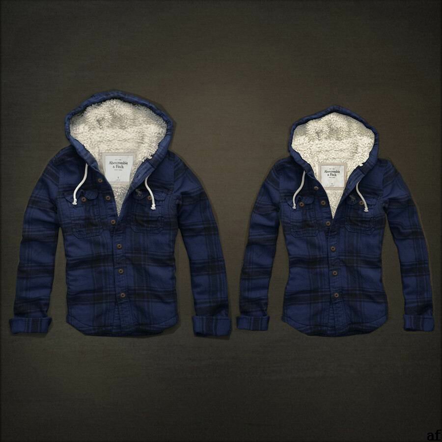 Abercrombie couple 4051 Sweats à capuche mode saphir