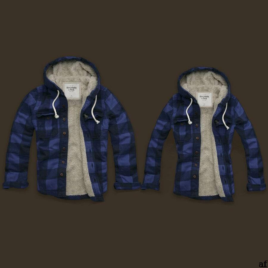 Abercrombie couple 4053 Sweats à capuche mode Sapphire
