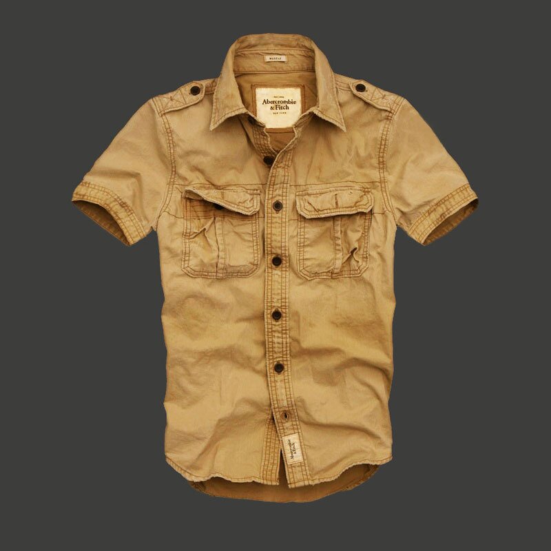 Abercrombie Homme 3379 Washed Short Chemises