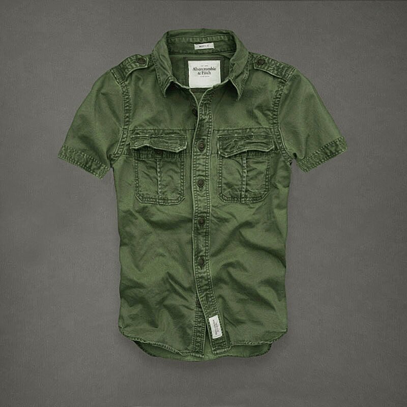 Abercrombie Homme 3380 Washed Short Chemises