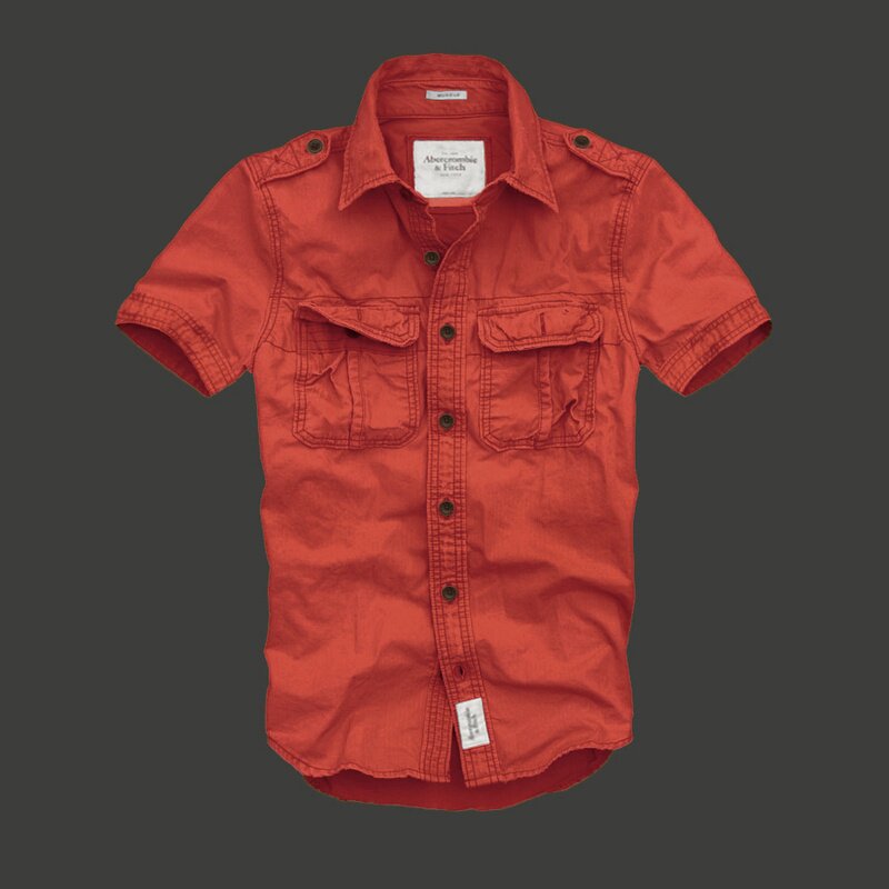 Abercrombie Homme 3381 Washed Short Chemises