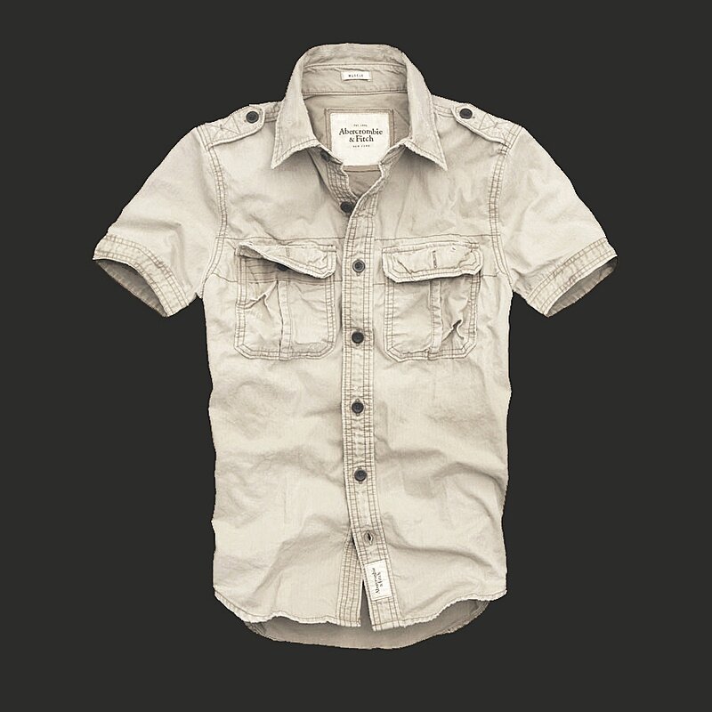 Abercrombie Homme 3382 Washed Short Chemises