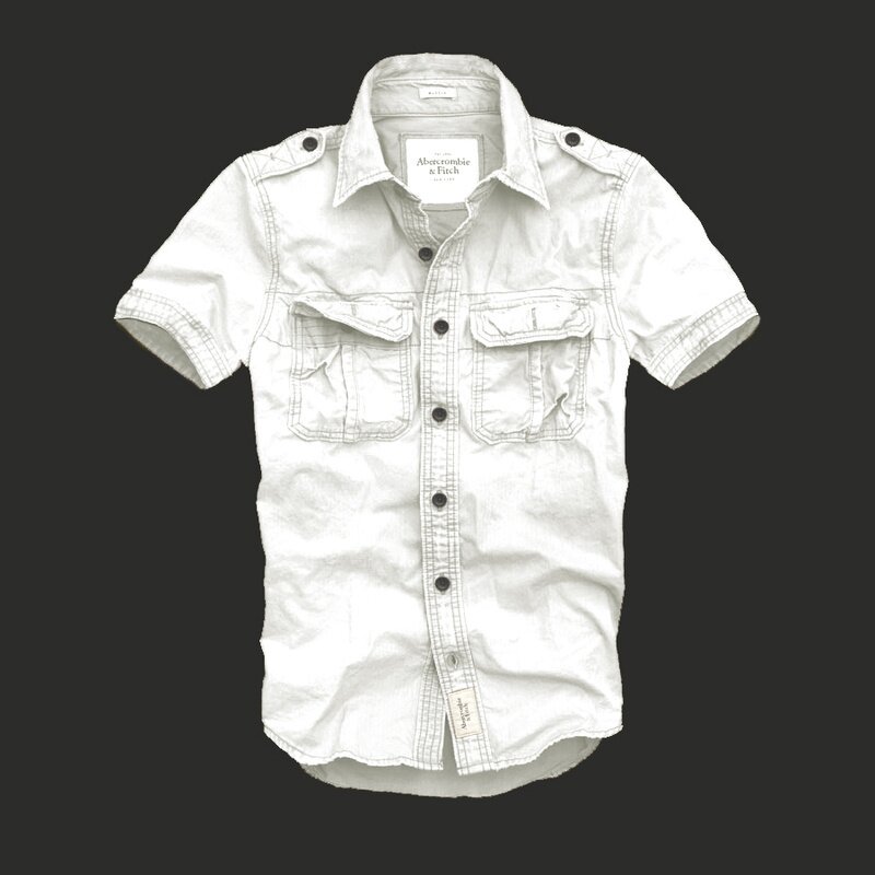 Abercrombie Homme 3383 Washed Short Chemises