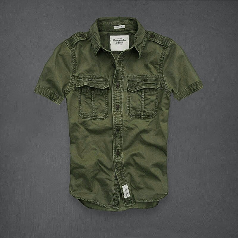 Abercrombie Homme 3384 Washed Short Chemises