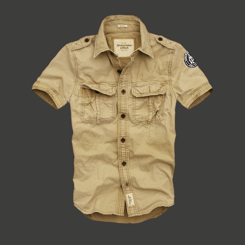 Abercrombie Homme 3387 Washed Short Chemises