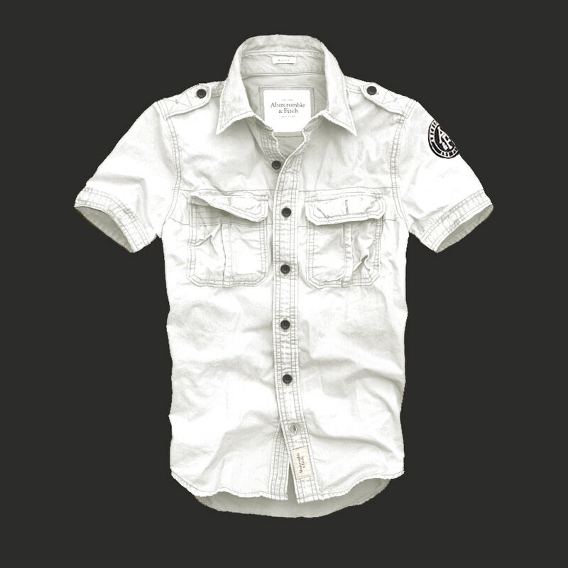 Abercrombie Homme 3389 Washed Short Chemises