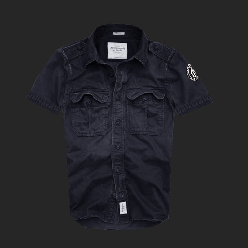 Abercrombie Homme 3390 Washed Short Chemises