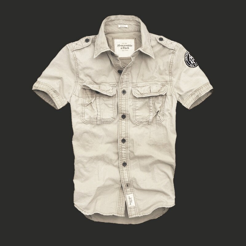 Abercrombie Homme 3394 Washed Short Chemises